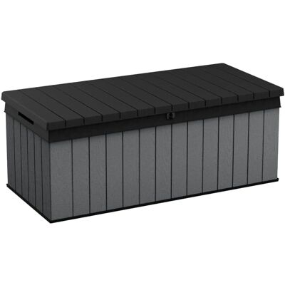 Boîte de rangement extérieure Keter - 670 L - Gris - Publicité Boîte de rangement extérieure Keter - 670 L - Gris - Publicité