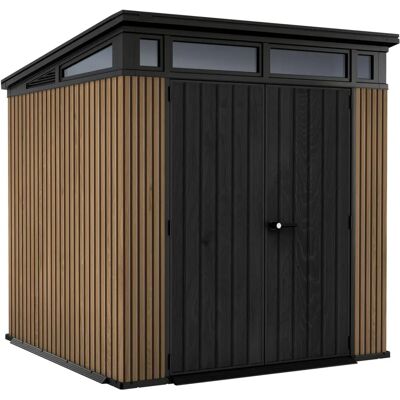 Casetta da Giardino KETER PENT - Resistente alle intemperie, 7x7, Marrone Casetta da Giardino KETER PENT - Resistente alle intemperie, 7x7, Marrone