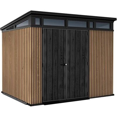 Capanna da giardino Signature Vertical di KETER - Resistente alle intemperie, 9x7 ft Capanna da giardino Signature Vertical di KETER - Resistente alle intemperie, 9x7 ft