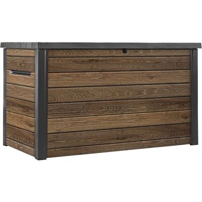 KETER - DECO - Noix - 870L - Deck Box - Publicité KETER - DECO - Noix - 870L - Deck Box - Publicité