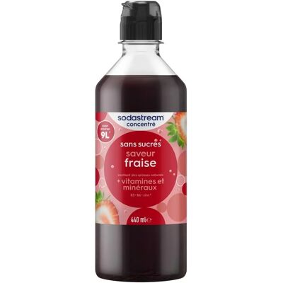 Concentré saveur fraise sans sucre Sodastream - Publicité Concentré saveur fraise sans sucre Sodastream - Publicité