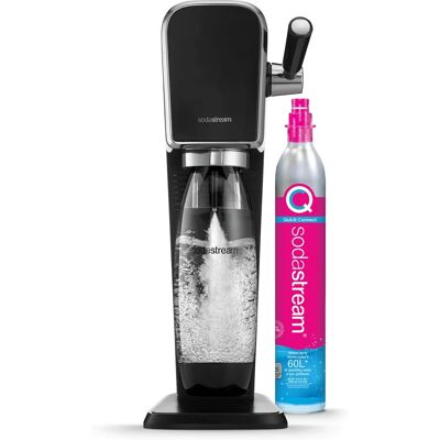 SodaStream ART Black Sparkling Water Maker with 2 Bottles & CO2 SodaStream ART Black Sparkling Water Maker with 2 Bottles & CO2