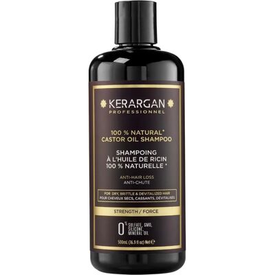 Kerargan - Szampon z Olejem Rycynowym i Arganowym - Stymuluje Wzrost i Ogranicza Wypadanie Włosów - 500 ml Kerargan - Szampon z Olejem Rycynowym i Arganowym - Stymuluje Wzrost i Ogranicza Wypadanie Włosów - 500 ml