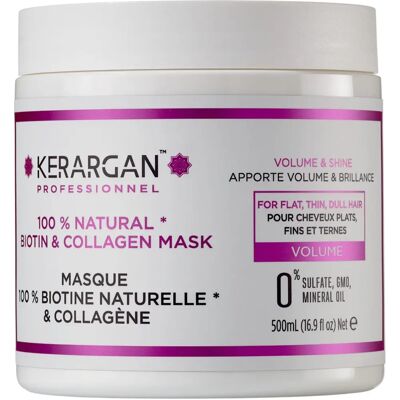 Kerargan - Maska do włosów z biotyną i kolagenem - 500ml - Typ włosów Kerargan - Maska do włosów z biotyną i kolagenem - 500ml - Typ włosów