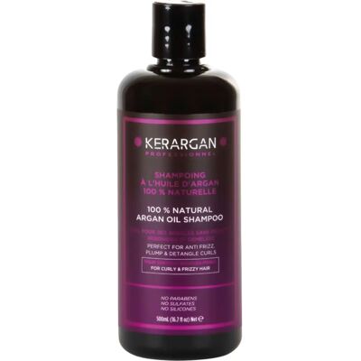 Kerargan Shampoo Nourrissant à l'Huile d'Argan - 500ml - Publicité Kerargan Shampoo Nourrissant à l'Huile d'Argan - 500ml - Publicité