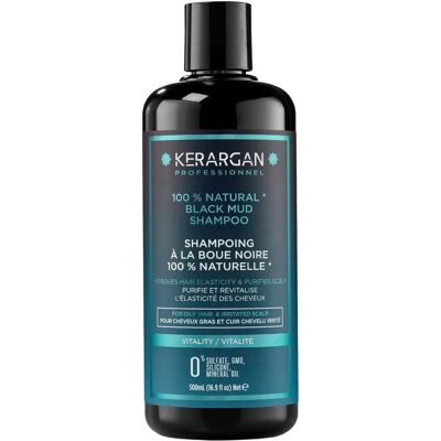 Kerargan - Szampon z czarną glinką z Morza Martwego - 500ml Kerargan - Szampon z czarną glinką z Morza Martwego - 500ml
