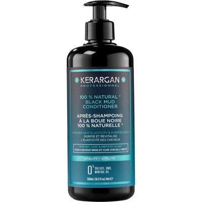 Odżywka Czarna Mączka Kerargan - Odżywia i Oczyszcza - Tłuste Włosy - 500ml Odżywka Czarna Mączka Kerargan - Odżywia i Oczyszcza - Tłuste Włosy - 500ml