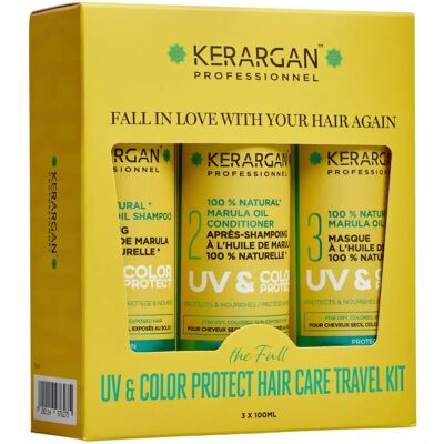 Kit da Viaggio Kerargan Olio di Marula - Protezione UV e Colore - 3x100ml Kit da Viaggio Kerargan Olio di Marula - Protezione UV e Colore - 3x100ml