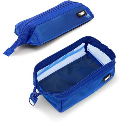 Zipit Pen Holder - PC-LM2 - Transparent Blue - Pen Organizer Zipit Pen Holder - PC-LM2 - Transparent Blue - Pen Organizer