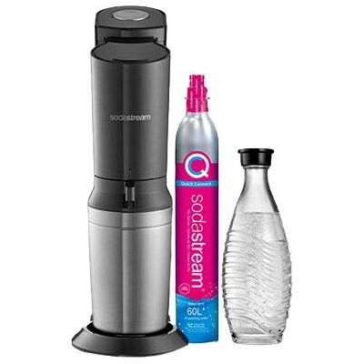 SodaStream Crystal 3.0 Wassersprudler - Glasflaschen - Schwarz SodaStream Crystal 3.0 Wassersprudler - Glasflaschen - Schwarz