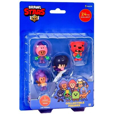 P.M.I. Figurines Collectibles Brawl Stars - Pack de 5 - Personnage Rare Caché - Publicité P.M.I. Figurines Collectibles Brawl Stars - Pack de 5 - Personnage Rare Caché - Publicité