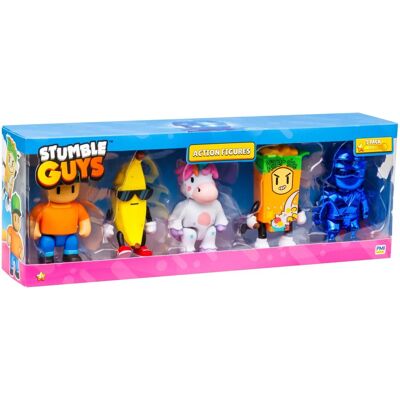 Stumble Guys - Figurines d'action - 11,5 cm - Pack de 5 - Publicité Stumble Guys - Figurines d'action - 11,5 cm - Pack de 5 - Publicité