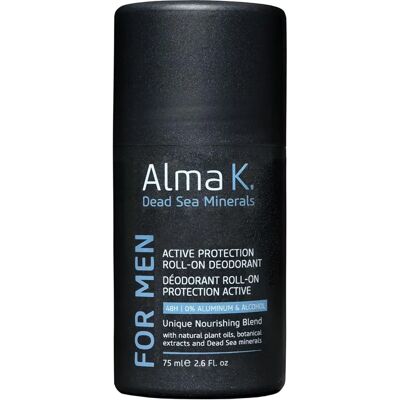 Alma K Deodorant Roll-On Aktiv Beskyttelse til Mænd - 75 ml Alma K Deodorant Roll-On Aktiv Beskyttelse til Mænd - 75 ml