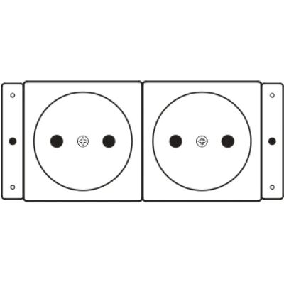 Kramer TS-2DE Módulo empotrado - Toma de corriente Kramer TS-2DE Módulo empotrado - Toma de corriente
