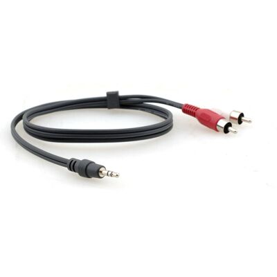 Kramer Electronics C-A35M/2RAM-15 Audio Cable - 4.6m - Black Kramer Electronics C-A35M/2RAM-15 Audio Cable - 4.6m - Black