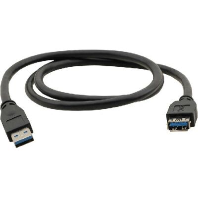 Câble USB-A à USB-A 3.0 de Kramer Electronics - 0,9m - Bleu Câble USB-A à USB-A 3.0 de Kramer Electronics - 0,9m - Bleu
