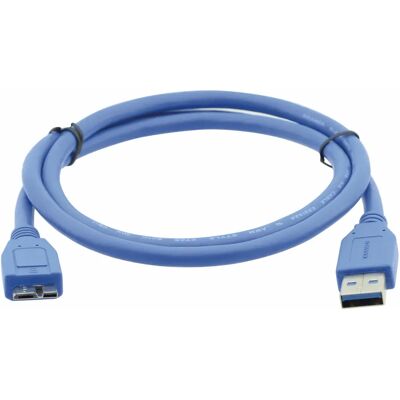 Kramer C-USB3/MicroB USB-Kabel - 1,8 m, Blau, USB 3.2 Gen 1 Kramer C-USB3/MicroB USB-Kabel - 1,8 m, Blau, USB 3.2 Gen 1
