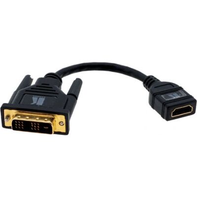 Câble adaptateur HDMI-DVI Kramer Electronics - 30cm - Noir - Adaptateur vidéo Câble adaptateur HDMI-DVI Kramer Electronics - 30cm - Noir - Adaptateur vidéo