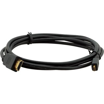 Kramer Electronics 0.9m HDMI Micro-HDMI Kabel - Schwarz - Unterstützt 4K Kramer Electronics 0.9m HDMI Micro-HDMI Kabel - Schwarz - Unterstützt 4K