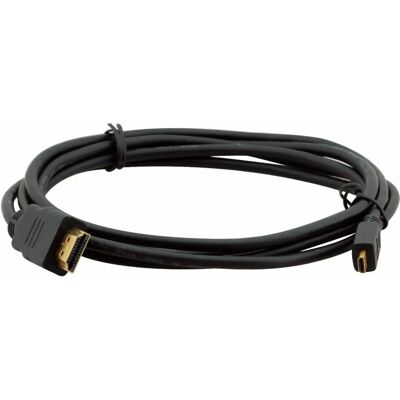 Kramer Kramer C-HM/HM/A-D Cable HDMI 3m - Micro a Estándar HDMI - Negro Kramer Kramer C-HM/HM/A-D Cable HDMI 3m - Micro a Estándar HDMI - Negro