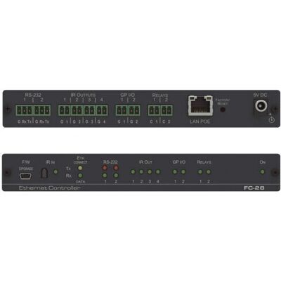 Kramer FC-28 Gateway - 10 Ports - Ethernet, RS-232, IR, Entrée/Sortie Numérique/Analogique - Publicité Kramer FC-28 Gateway - 10 Ports - Ethernet, RS-232, IR, Entrée/Sortie Numérique/Analogique - Publicité