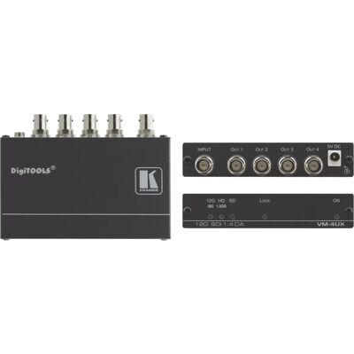 Kramer VM-4UX - Amplificador de línea de video 4K 12G SDI Kramer VM-4UX - Amplificador de línea de video 4K 12G SDI