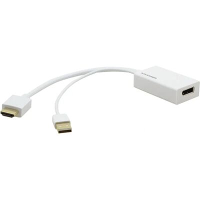 Adaptador de cable de vídeo Kramer ADC-HM/DPF - HDMI a DisplayPort - Blanco Adaptador de cable de vídeo Kramer ADC-HM/DPF - HDMI a DisplayPort - Blanco