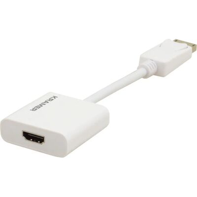 Adattatore HDMI a DisplayPort Kramer Electronics Bianco - Cavo video 4K Adattatore HDMI a DisplayPort Kramer Electronics Bianco - Cavo video 4K