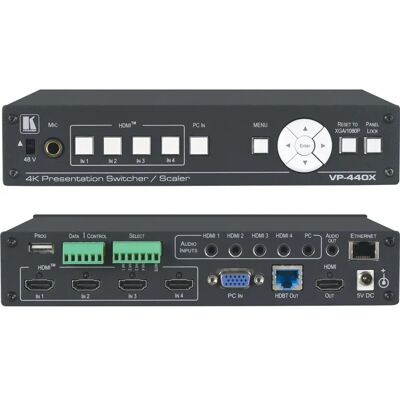 Kramer VP-440X Switch - 4K HDMI/VGA 5:1:1 Kramer VP-440X Switch - 4K HDMI/VGA 5:1:1