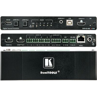 Kramer DSP-62-AEC Kompakte Audiomatrix - Audiogerät Kramer DSP-62-AEC Kompakte Audiomatrix - Audiogerät