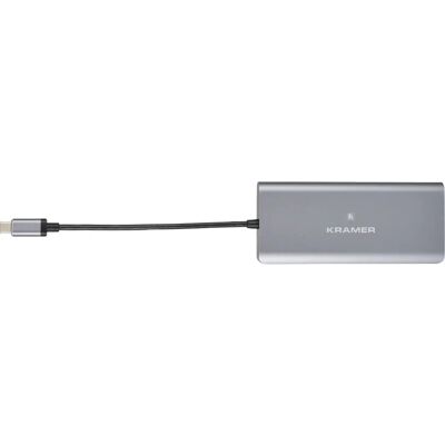 Kramer KDock-2 USB-C Hub Multiport-Adapter - 4K@30 HDMI, Ethernet, USB 3.0, USB-C Ladefunktion Kramer KDock-2 USB-C Hub Multiport-Adapter - 4K@30 HDMI, Ethernet, USB 3.0, USB-C Ladefunktion
