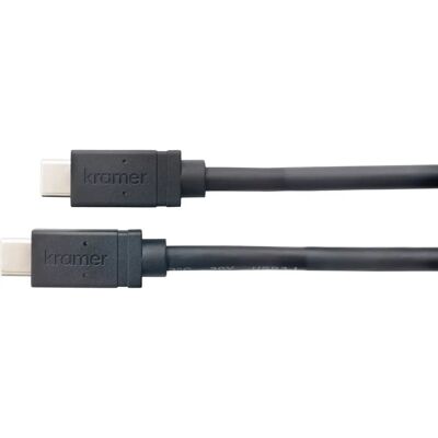 Câble USB-C Kramer Electronics 96-0235103 - 1m - Noir - Publicité Câble USB-C Kramer Electronics 96-0235103 - 1m - Noir - Publicité