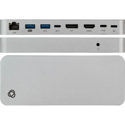 Kramer Electronics Kdock-5 Hub USB-C - 4K@60 HDMI, Displayport, USB 3.0, 100W, Argent - Publicité Kramer Electronics Kdock-5 Hub USB-C - 4K@60 HDMI, Displayport, USB 3.0, 100W, Argent - Publicité