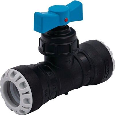 Plasson Pp 25x25mm Mdpe Push Fit Stop Tap - 0341 Plasson Pp 25x25mm Mdpe Push Fit Stop Tap - 0341