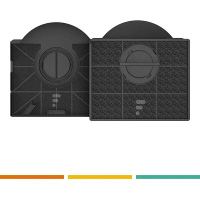 Filtro a carbone rettangolare WPRO 303 - Cappa aspirante Filtro a carbone rettangolare WPRO 303 - Cappa aspirante