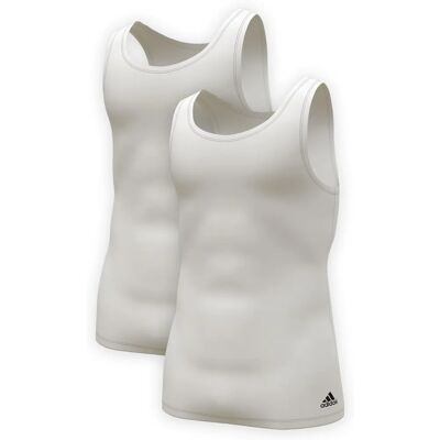 Haut en coton Active Flex adidas - Blanc - Coupe slim - Publicité Haut en coton Active Flex adidas - Blanc - Coupe slim - Publicité