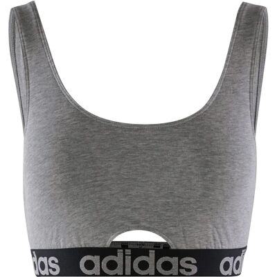 adidas Damen Grau Baumwoll Scoop Bralette - Bralette adidas Damen Grau Baumwoll Scoop Bralette - Bralette