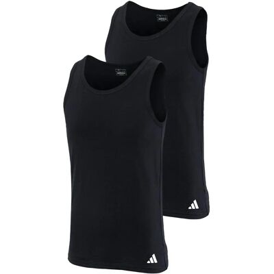 adidas Active Flex Top bawełniany 2-pack - Mężczyźni - Czarny adidas Active Flex Top bawełniany 2-pack - Mężczyźni - Czarny