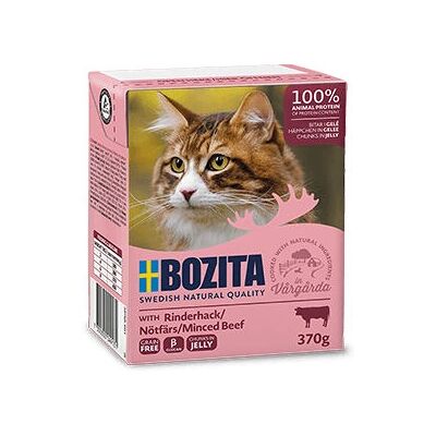 Bozita Modell 4913 - Hakket storfekjøtt i gelé - Kattemat Bozita Modell 4913 - Hakket storfekjøtt i gelé - Kattemat