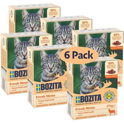 Bozita Lamme Kattemat - 24 x 370 g i Saus Bozita Lamme Kattemat - 24 x 370 g i Saus