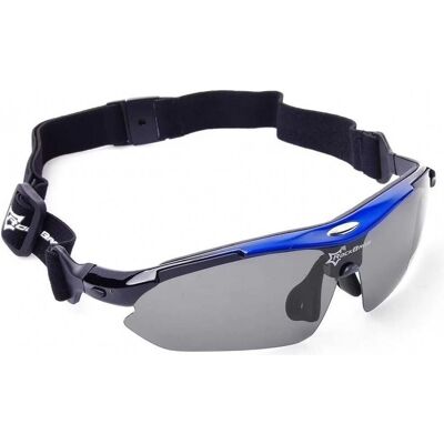 Rockbros 10007 Polarisierte Fahrradbrille - Schwarz-Blau Rockbros 10007 Polarisierte Fahrradbrille - Schwarz-Blau