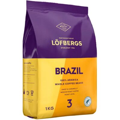 Ziarna kawy Löfbergs Brazil - Certyfikat Rainforest Alliance Ziarna kawy Löfbergs Brazil - Certyfikat Rainforest Alliance