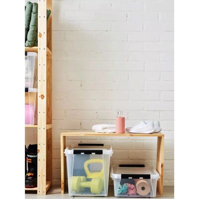 SmartStore Opbevaringsboks - 31L, Stabelbar, Genanvendt plast SmartStore Opbevaringsboks - 31L, Stabelbar, Genanvendt plast