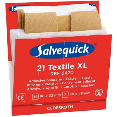 Salvequick Pflaster XL Nachfüllset - Erste Hilfe System Salvequick Pflaster XL Nachfüllset - Erste Hilfe System
