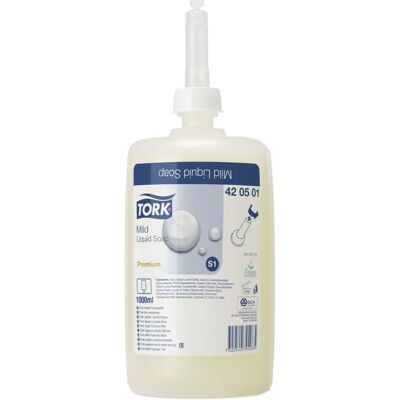 Tork Savon Premium Doux S1 - 1000ml - Publicité Tork Savon Premium Doux S1 - 1000ml - Publicité