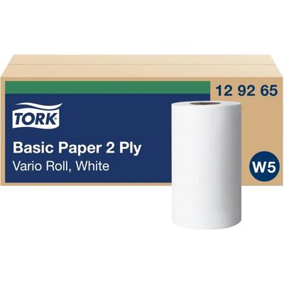 Tork Modell 129265 Weiße Papierhandtücher für W5 System - 2-Schicht Tork Modell 129265 Weiße Papierhandtücher für W5 System - 2-Schicht