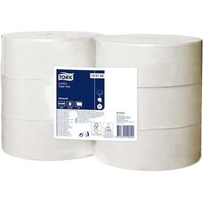 Tork Universal Jumbo Toalettpapper - 480m, 1-lags, återvunnet Tork Universal Jumbo Toalettpapper - 480m, 1-lags, återvunnet