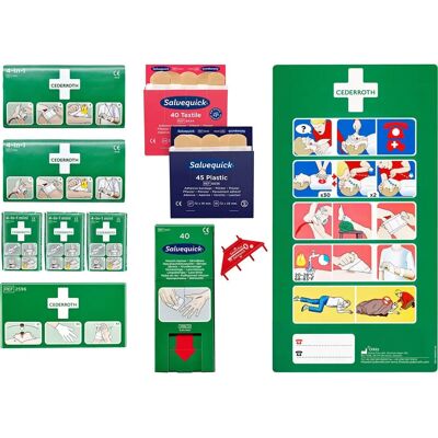 Cederroth -Fyllningspack för första hjälpen - Bandage, Antiseptisk Cederroth -Fyllningspack för första hjälpen - Bandage, Antiseptisk