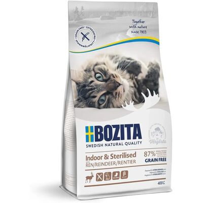 Bozita Reinsdyr & Innendørs Kornfritt Kattemat - 400g Bozita Reinsdyr & Innendørs Kornfritt Kattemat - 400g