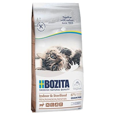 Bozita Kornfri Innendørskattemat - Reinsdyr - 2kg Bozita Kornfri Innendørskattemat - Reinsdyr - 2kg